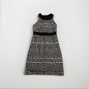 laundry by shelli segal black and white mini dress, women's size 2 #1341